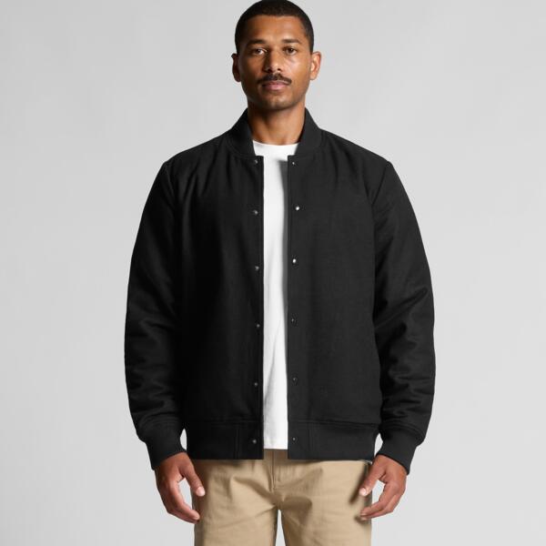 5512 Men's Felt Bomber Jacket Thumbnail