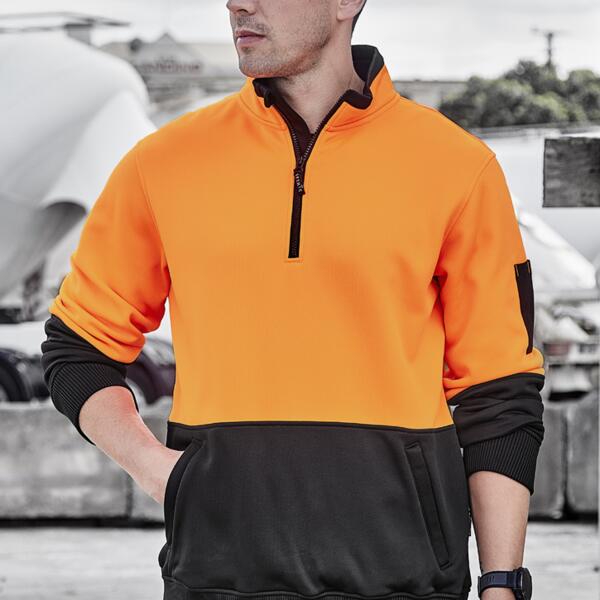 ZT476 Unisex Hi Vis 1/2 Zip Pullover Thumbnail